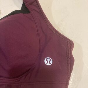 LULULEMON tata tamer Bra Adjustable Sweetheart-Neckline Sports Bra Purple 32” C